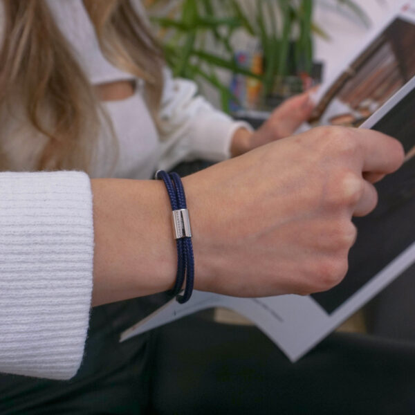Maritimes Armband aus Segeltau, handgemacht, für Damen und Herren, Größenverstellbar CNR #2 – Bild 3