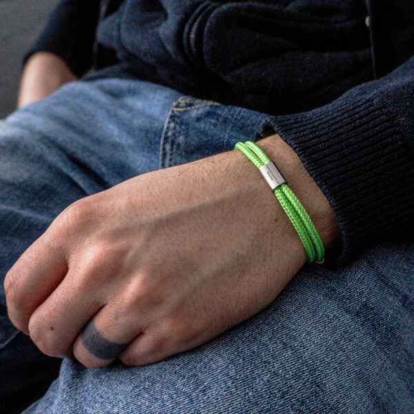 Maritimes Armband aus Segeltau, handgemacht, für Damen und Herren, Größenverstellbar CNR #23 – Bild 3