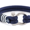 Maritimes Armband aus Segeltau, handgemacht, für Herren und Damen, mit Edelstahl Schäkel-Verschluss 4mm CNB #4098 – Bild 2