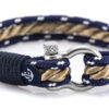 Maritimes Armband aus Segeltau, handgemacht, für Herren und Damen, mit Edelstahl Schäkel-Verschluss 4mm CNB #5068 – Bild 2