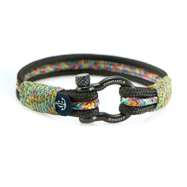 Maritimes Armband aus Segeltau, handgemacht, für Herren und Damen, mit Edelstahl Schäkel-Verschluss 4mm CNB #5150 – Bild 1