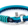 Maritimes Armband aus Segeltau, handgemacht, für Damen und Herren, mit Edelstahl Schäkel-Verschluss 3mm CNB #842 – Bild 2