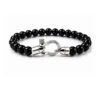 Armband aus Halbedelsteinen STABILITY mit Onyx  – CNE #08