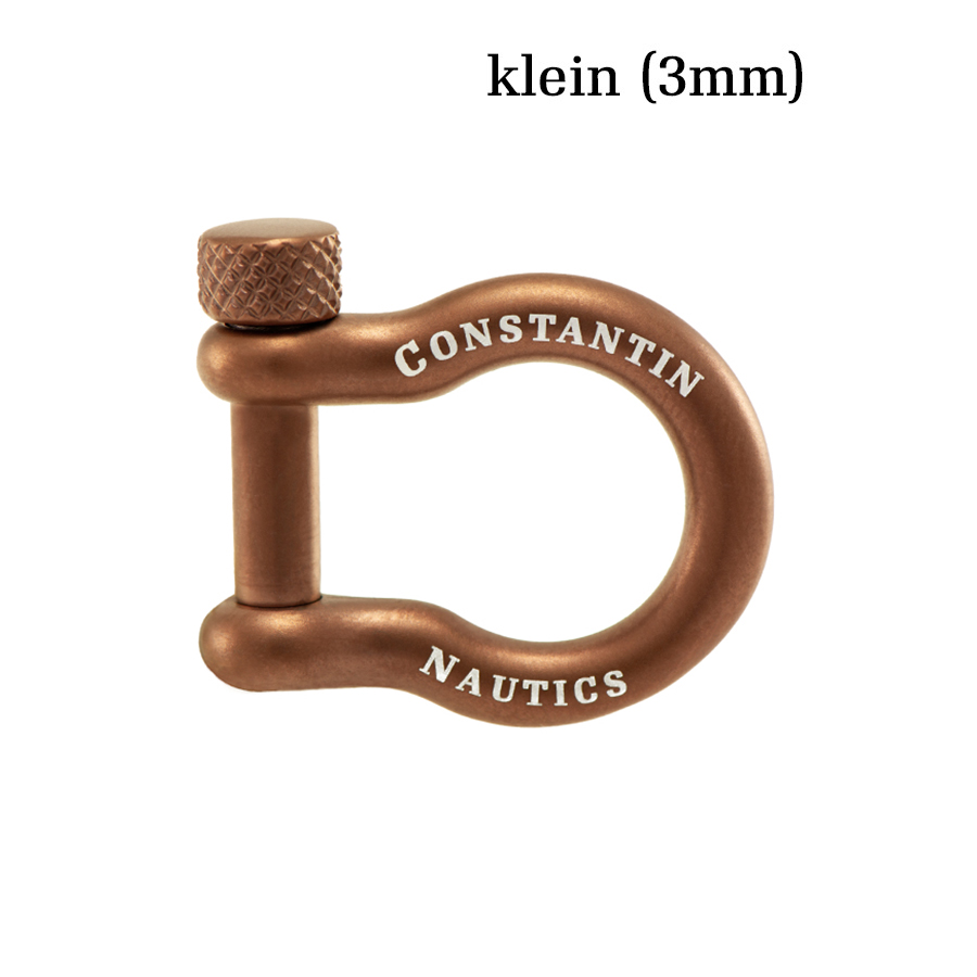 cafea3mm Edelstahl Schäkel Verschluss 3 mm - klein (Cofe), passend zu allen Armbändern mit 3 mm Verschluss – Bild 1