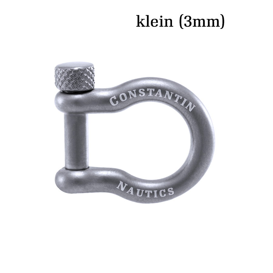 silvermat3mm Edelstahl Schäkel Verschluss 3 mm - klein (Metal), passend zu allen Armbändern mit 3 mm Verschluss – Bild 1