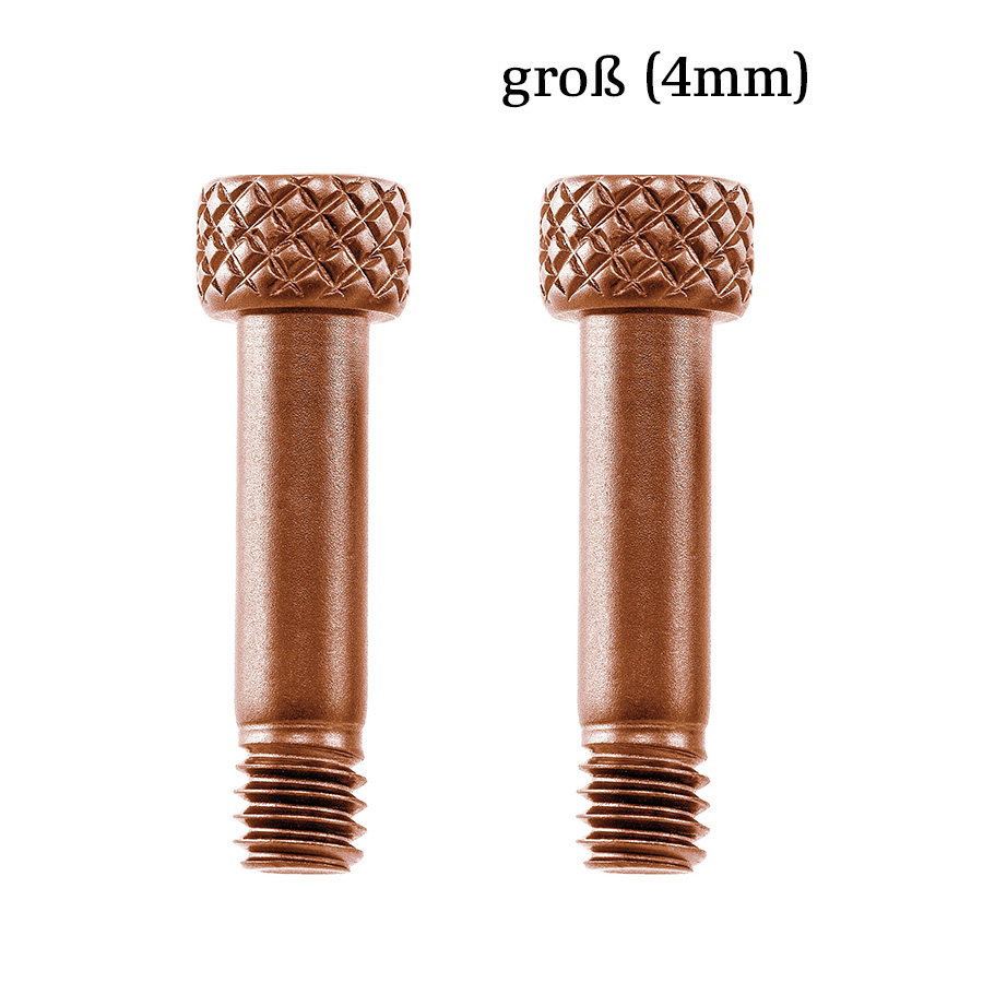 suruburimaricafea 2x Schrauben in Cofe aus Edelstahl, 4 mm, passend für alle Armbänder mit 4 mm Verschluss – Bild 1